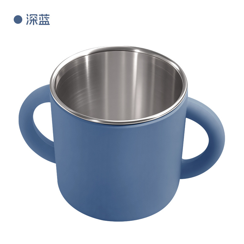 Dark blue (stainless steel double ear cup)