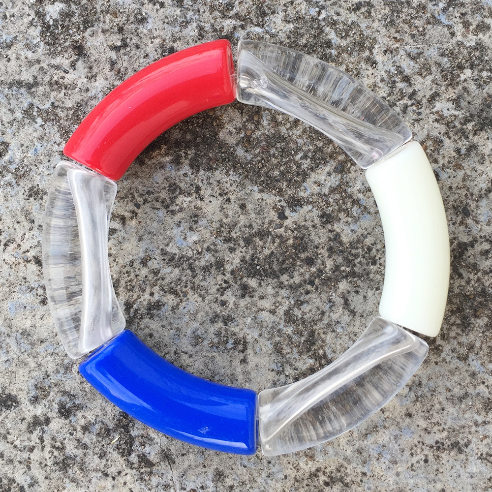 Lady Round Arylic Patchwork Womenu0027S Bangle 1 Piece