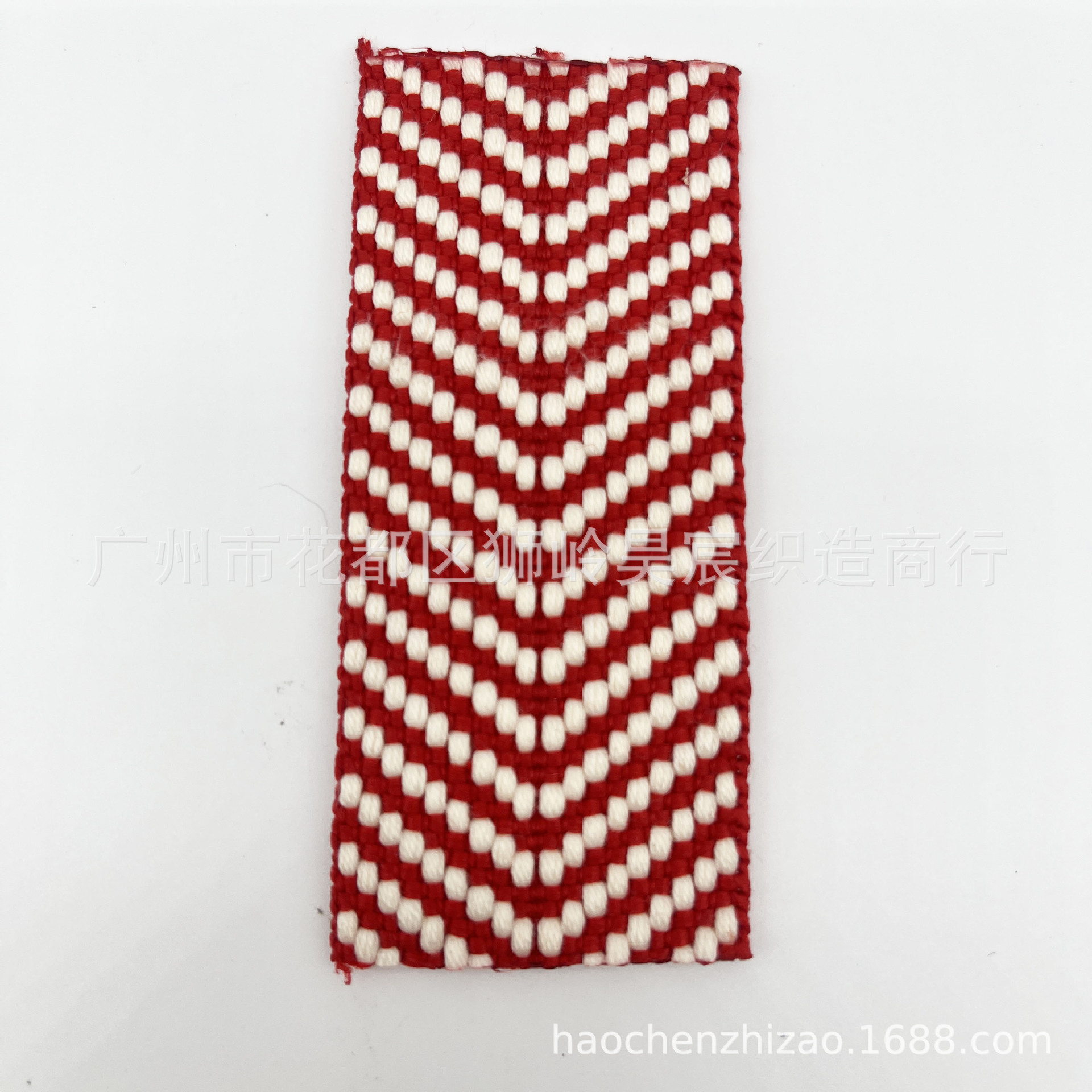 Spot poliéster algodón imitación poliéster poliéster V punto jacquard color contraste algodón cinturón de lona bolso de hombro cinturón de mano cinturón de cuero