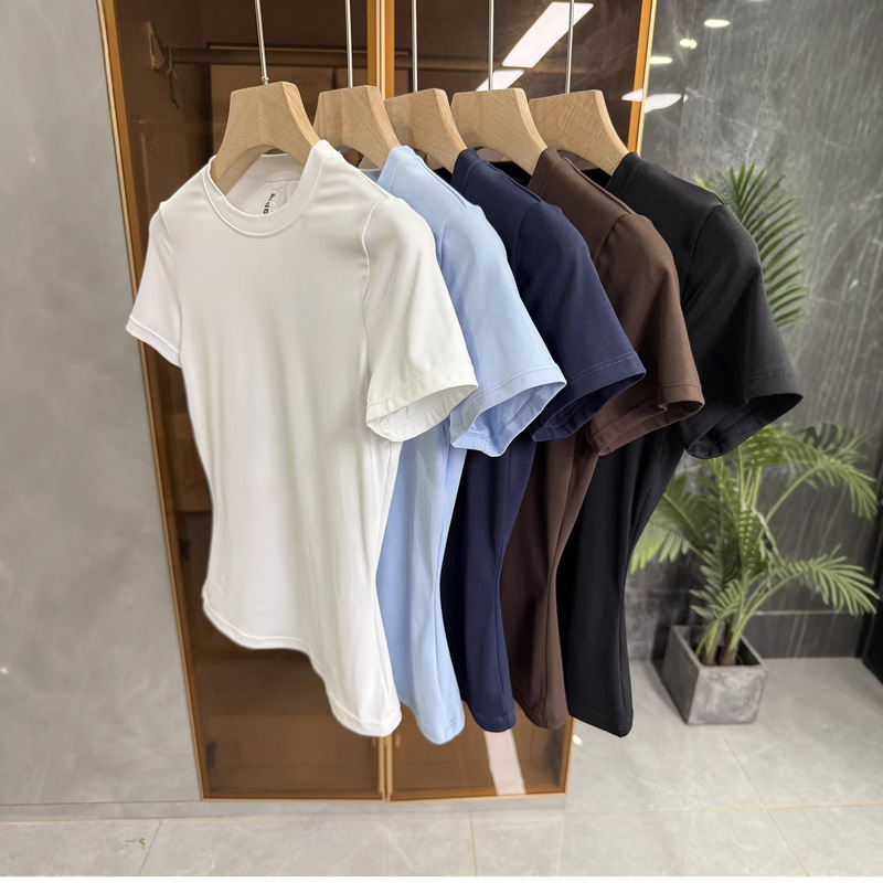 It's so Comfortable to Wear! It's Perfect for Every Occasion! Slim-Fit Quick-Dry Round-Neck Short-Sleeve T-Shirt for Women