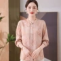妈妈新款春夏长袖衬衫