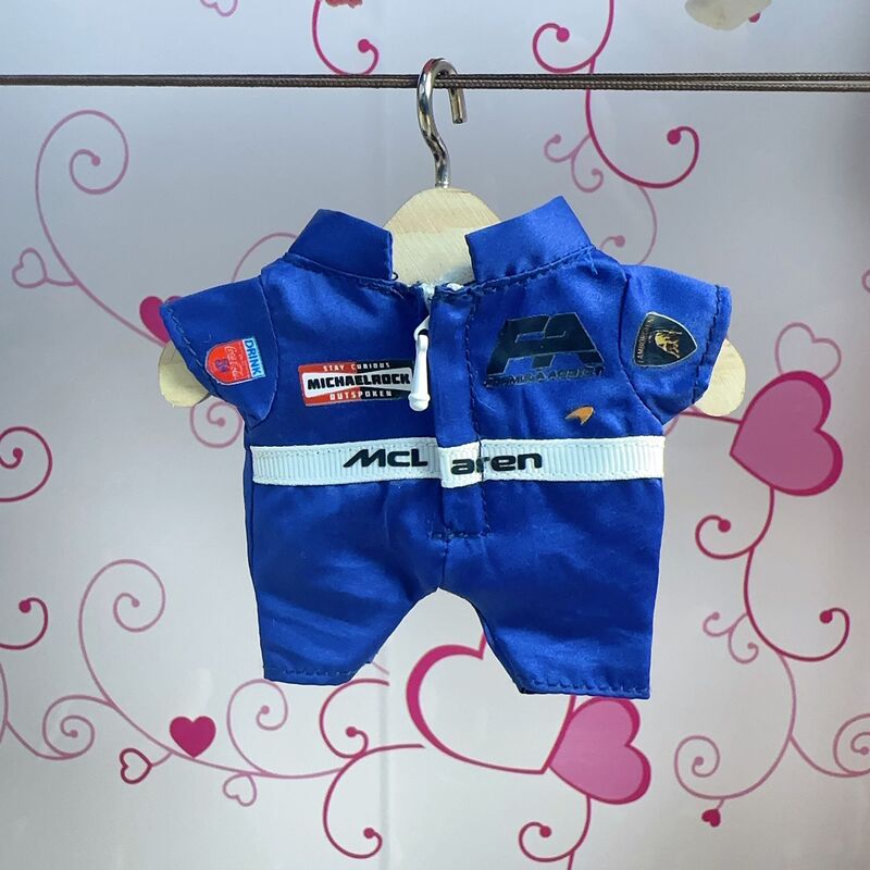 Iabubu娃衣17cm啦布布赛车服一二三代搪胶公仔挂件换装机车衣服|undefined
