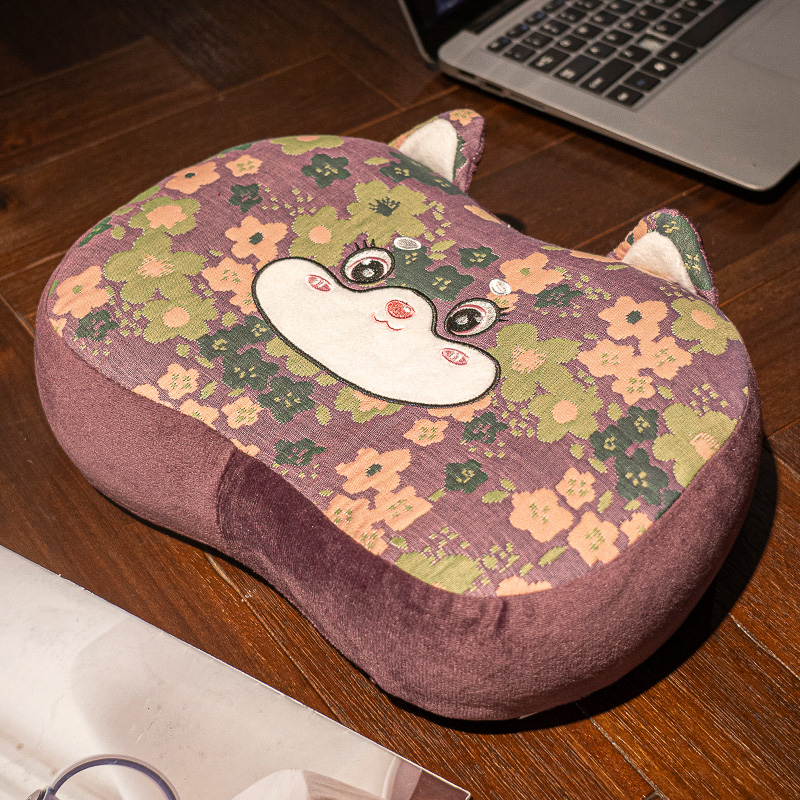 Almohada Lumbar de Espuma Viscoelástica y Seda de Hielo para Oficina