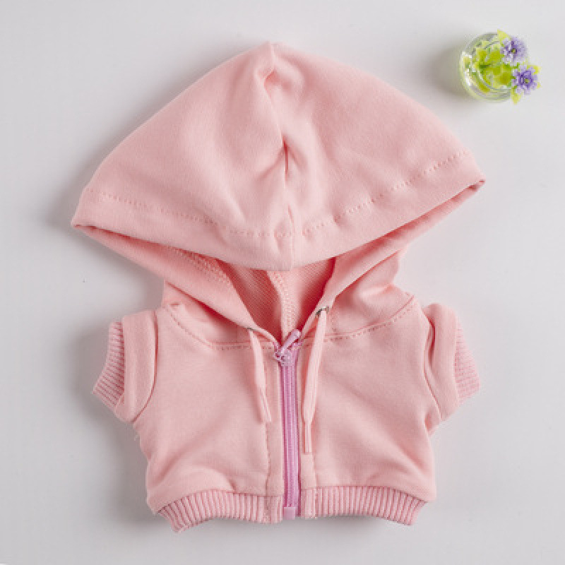 现货10/20CM15CM娃衣拉链连帽卫衣棉花娃娃玩偶衣服多种颜色批发|undefined