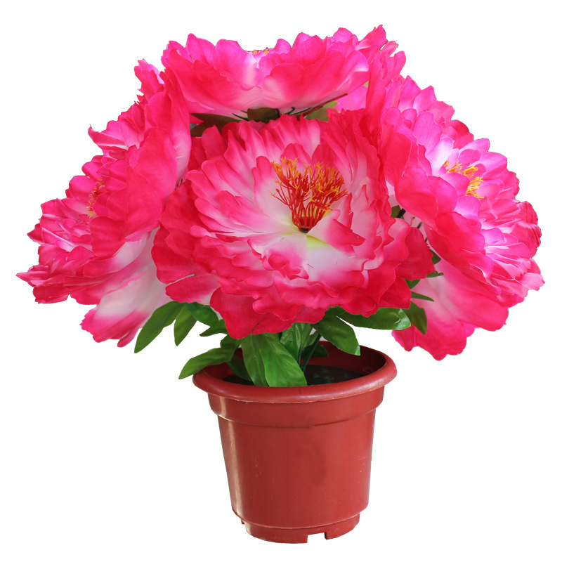 Simulation flower big peony bouquet Qingming flower leave flower…