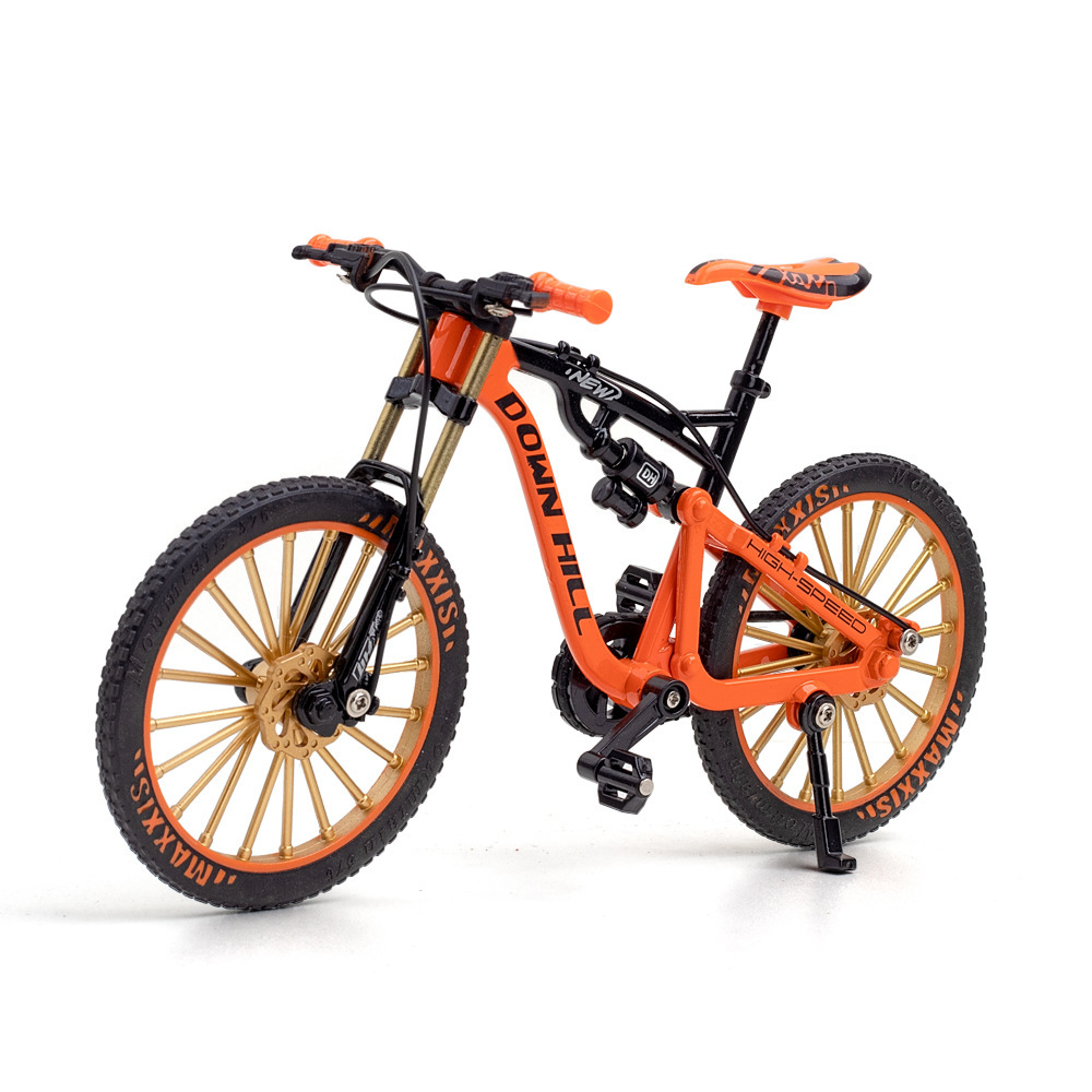 Aleación DE CARRETERA DE DOBLE mango plegable bicicleta modelo mini bicicleta de juguete para niños colección adornos transfronterizos al por mayor