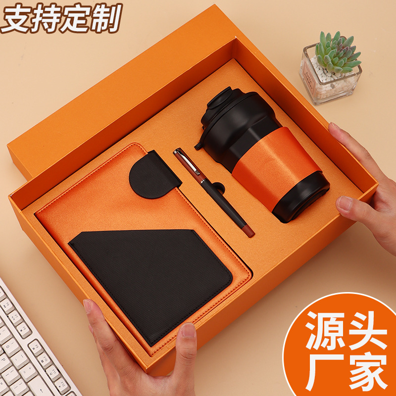 新しいノートブックハイエンド印刷可能なロゴ仕事メモ帳 a5 シンプルな高品質記録帳ハイエンドギフトボックス|undefined