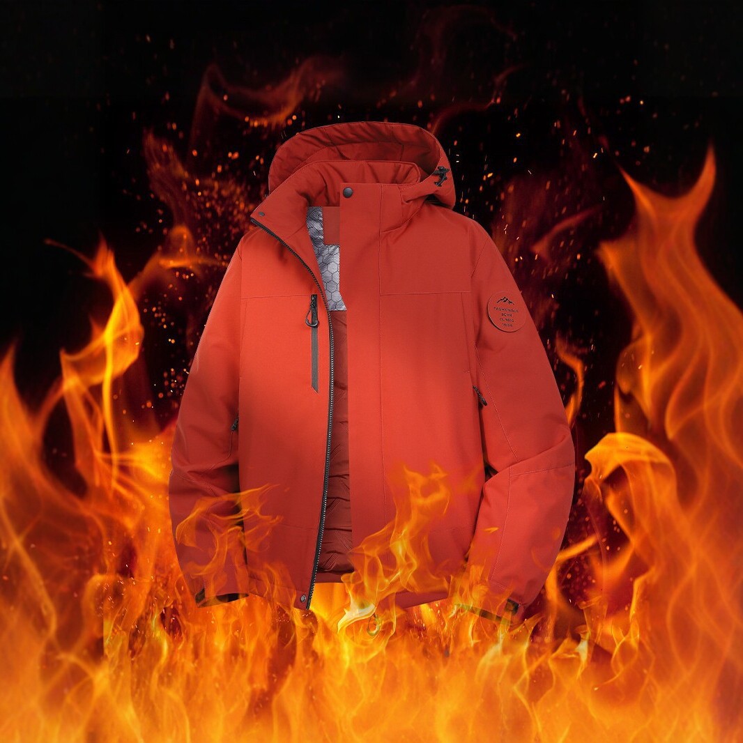 2026 Graphene Hooded Cotton Jacket Winter Windproof Warm Hiking and Skiing Cotton Coat for Couples