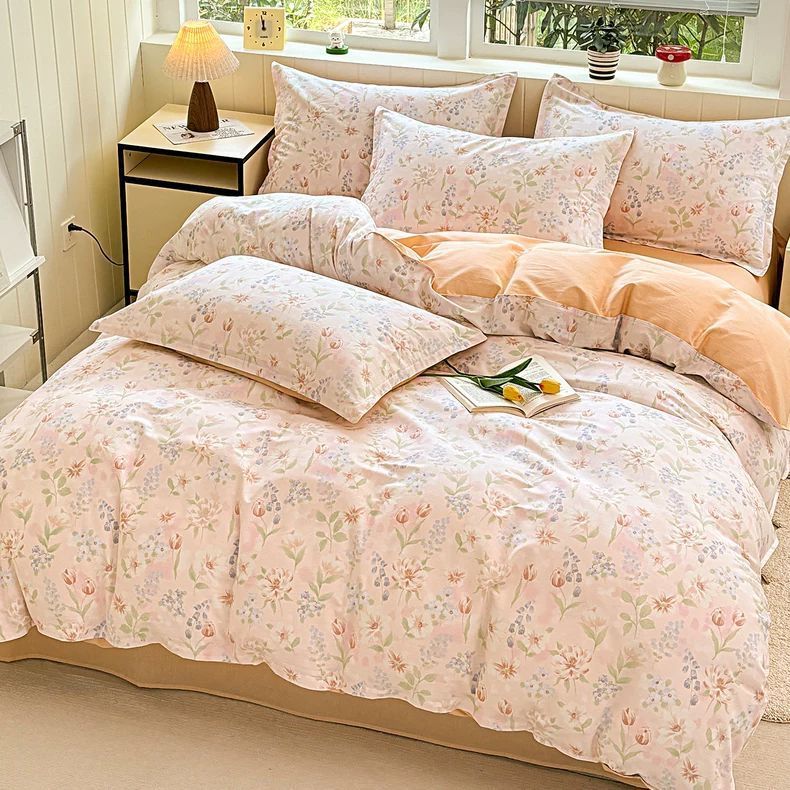 Cobertura de edredón de algodón 150x180x200x230 doble dormitorio de estudiantes individuales 100 cubierta de edredón de algodón conjunto de tres piezas