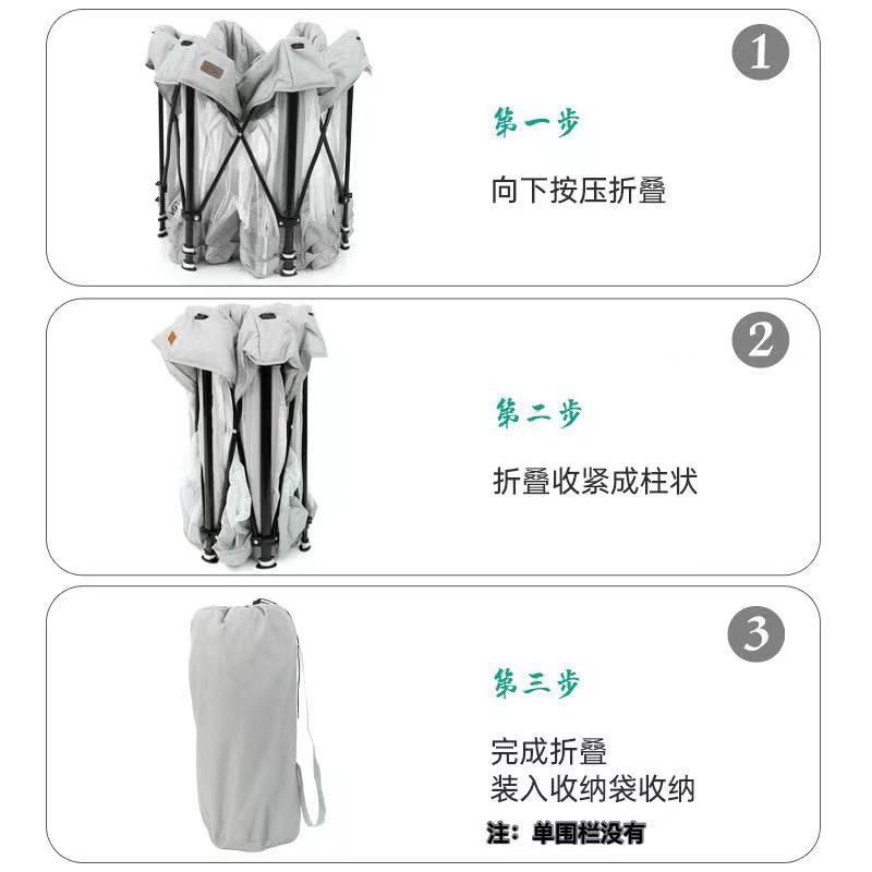 Children's Folding Indoor Play Fence Installation-Free Protective Fence Baby Living Room Outdoor Home Safety Ocean Ball Pool