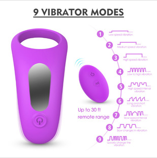 Cross-border Hot Sale Hi Men's Remote Control Wireless Vibration Lock Ring Adult Products Men's Lock Ring Delay Ring