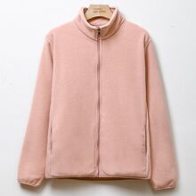 摇粒绒外套女厚款秋冬款百搭韩版抓绒衣保暖双面绒开衫情侣卫衣女