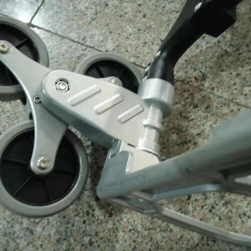 Wholesale 6-Wheel Stair Climbing Small Hand Truck Aluminum Folding Cart Portable Storage Shopping Dolly