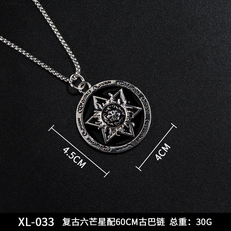 Moda hip hop suéter cadena joyería militar marca de acero inoxidable COLLAR COLGANTE de fábrica al por mayor de acero titanio accesorios collar de los hombres