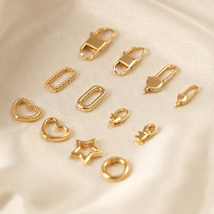 14K����ɫ�Π�ɿ��B�ӿ�diy��β���ֹ�朗l���