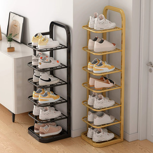 Shoe Rack Multi-Layer Home Entrance Small Narrow Simple Rental Room Space-Saving Dormitory Foldableing Storage Shoe Cabinet
