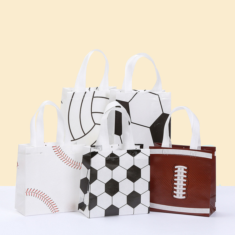 Casual Ball Printed Non-Woven Bag, Black and White Party Hand-Held Packaging Bag, Kidsren's Holiday Gift Bag Wholesale Casual Ball Printed Non-Woven Bag, Black and White Party Hand-Held Packaging Bag, Kidsren's Holiday Gift Bag Wholesale