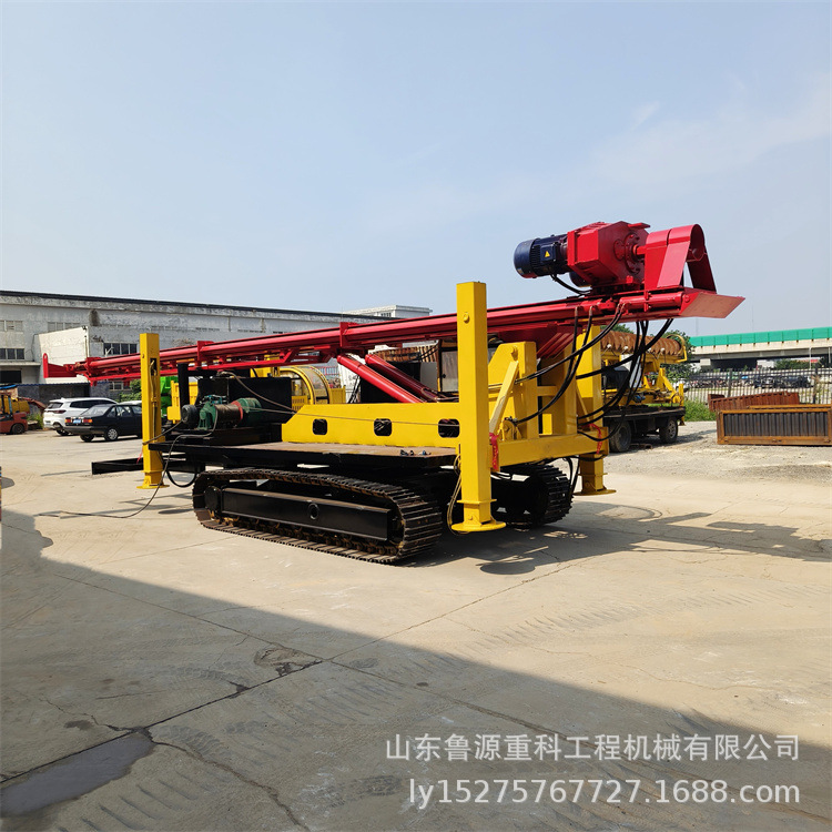 履带长螺旋钻孔机CFG 6-20米灌注桩引孔机 地基钻机