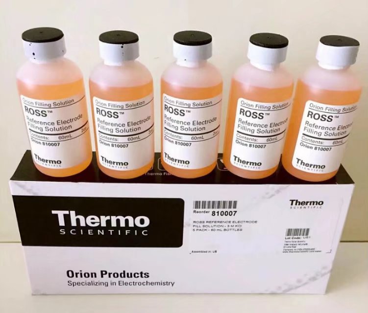 Thermo Orion pH 电极填充液900001单液接参比电极内溶液5×60ml