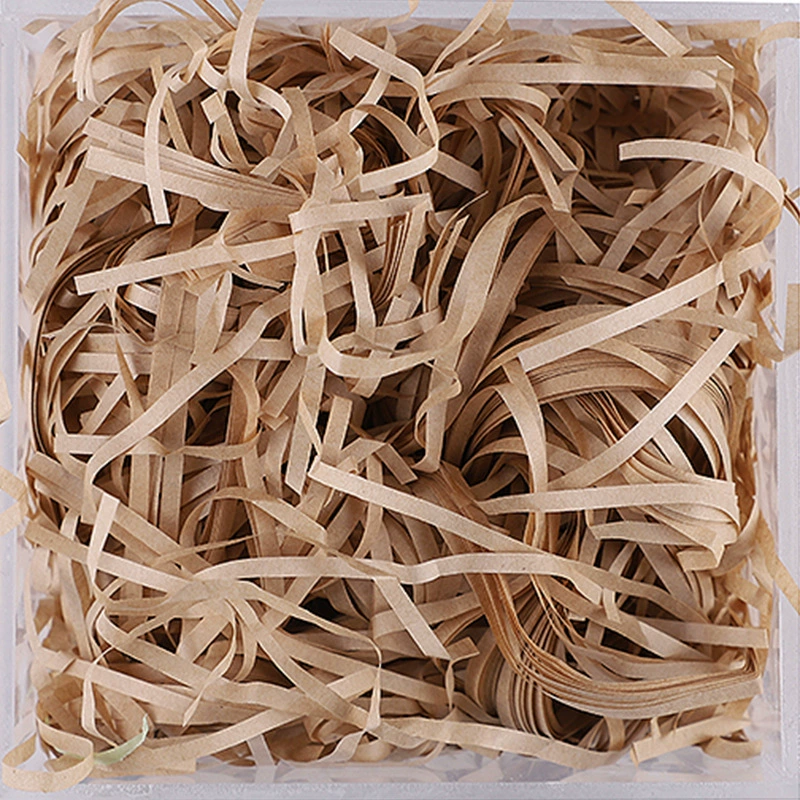 Фабричная продажа коробка подарочная из хлопка бумажной крошки (crushed paper silk) и травяной стебель из шелковой ткани, пасхальная-fold заполнение бумажными волокнами 20 грамм