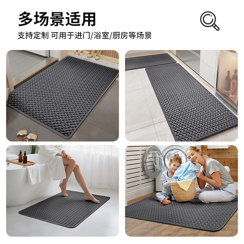 厨房地垫防滑地毯垫防油防水厨房专用2025新款家用长条吸水脚垫子|undefined