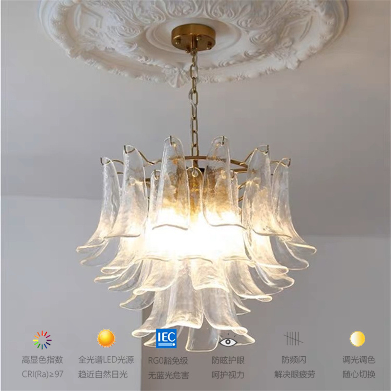 Full Spectrum Eye Protection Medieval Cloud Handmade Glass Chandelier American Retro Living Room Accessible Luxury Restaurant Horseshoe Chandelier Full Spectrum Eye Protection Medieval Cloud Handmade Glass Chandelier American Retro Living Room Accessible Luxury Restaurant Horseshoe Chandelier