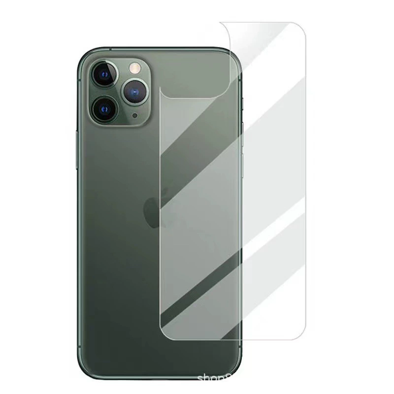 Подходящая для Apple 17Pro прозрачная закаленная защитная пленка на заднюю сторону для iPhone 16Pro/13/12/11/7P, стеклянная защитная пленка на заднюю сторону