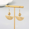 Metal advanced universal earrings, 2023 collection, high-end