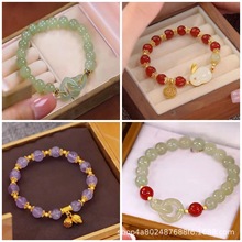 环环相扣手链批发小红书同款和田钰送闺蜜学生礼物高级感小众设计