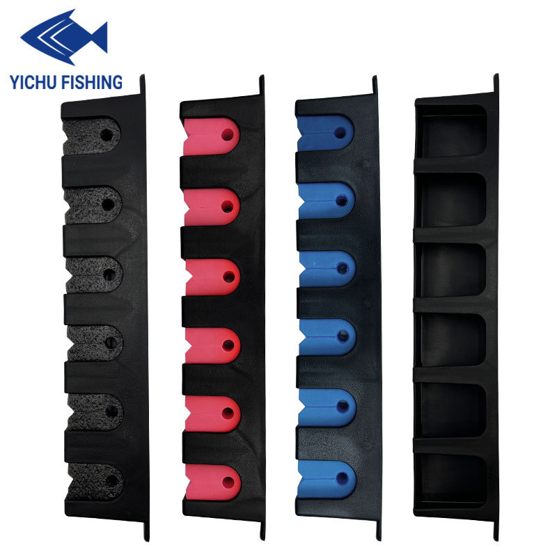 Estante de la barra de pesca de pared Luya Rod estante de exhibición de la tienda de artes de pesca estante de exhibición montado en la Pared Soporte de la barra de pesca vertical