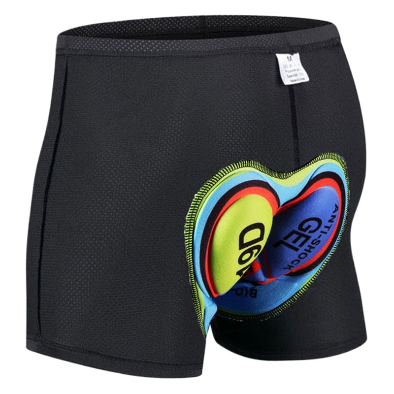 Men's and Women's Cycling Underwear Silicone Sponge Cushion Quick-Drying Mountain Bike Cycling Shorts Moisture-Wicking Ready Stock