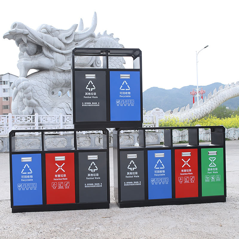garbage can stainless steel