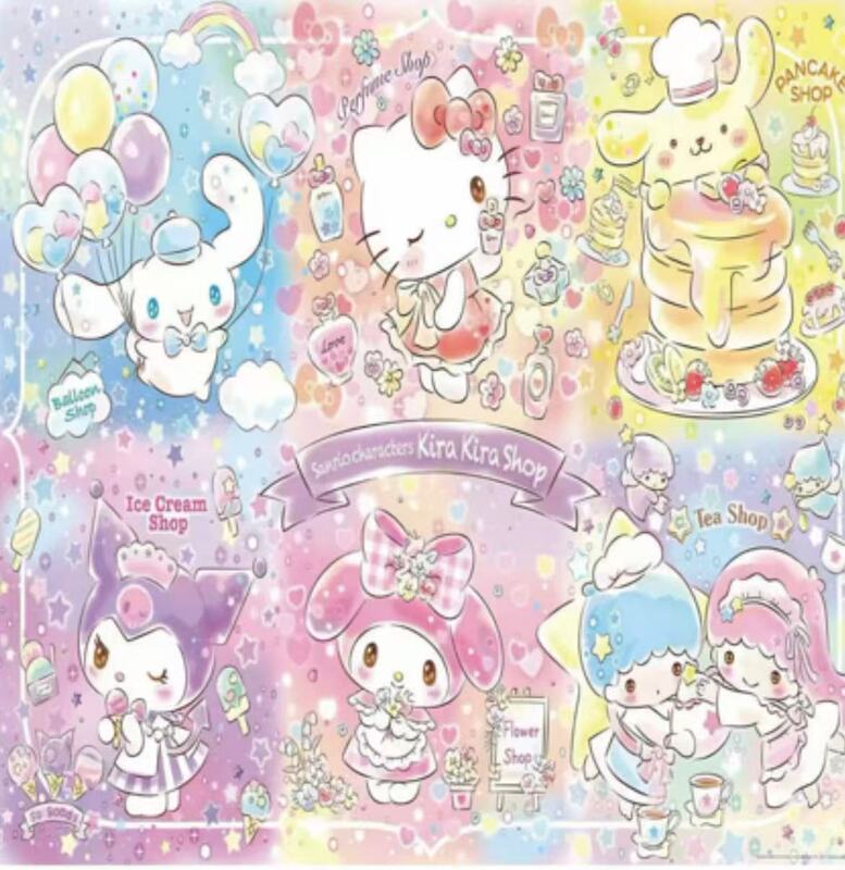 ナイトマーケット 1000 ピースパズル接着剤スクレーパー付き子供用箱入りアニメーション紙パズルネザパズル露店供給|undefined