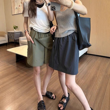 美式工装短裙女夏季2025新款速干高腰防走光a字裙包臀半身裙短裤