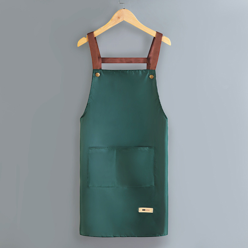 防水防油エプロン2021新型飲食専用ストラップかわいい女性家庭用キッチン作業服ロゴ予約印刷|undefined