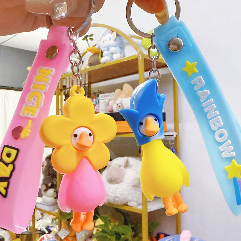 Cheap Blind Box Doll Duck Accessories Keychain Toys Wholesale Cartoon Gift Doll Cute Car Pendant