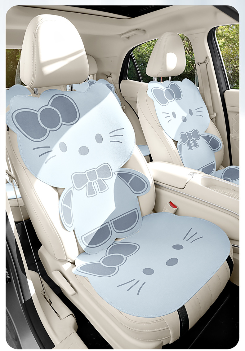 2026 Car Seat Cushion, Universal for All Seasons, Suede Seat Cushion, High-End Saddle Pad, Suede Seat Cover, Summer Slim Waist Design