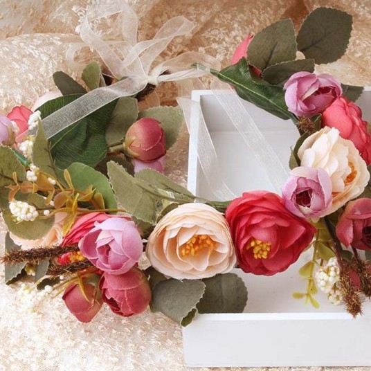 Blumenhaarkranz Für Braut Und Brautjungfern Im Boho-stil_voghion.com