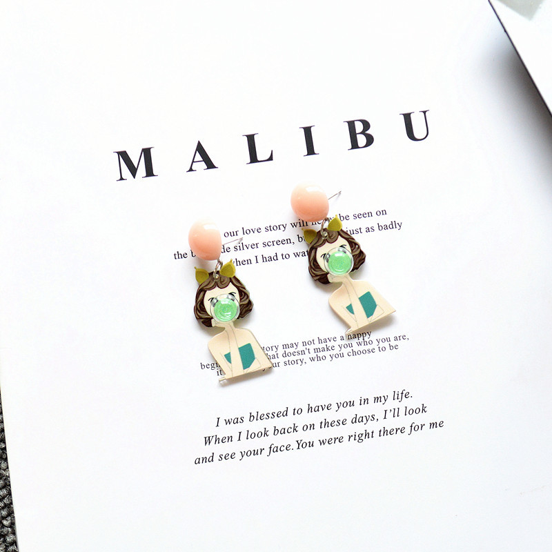 Cartoon Style Cartoon Character Arylic Earrings display picture 4