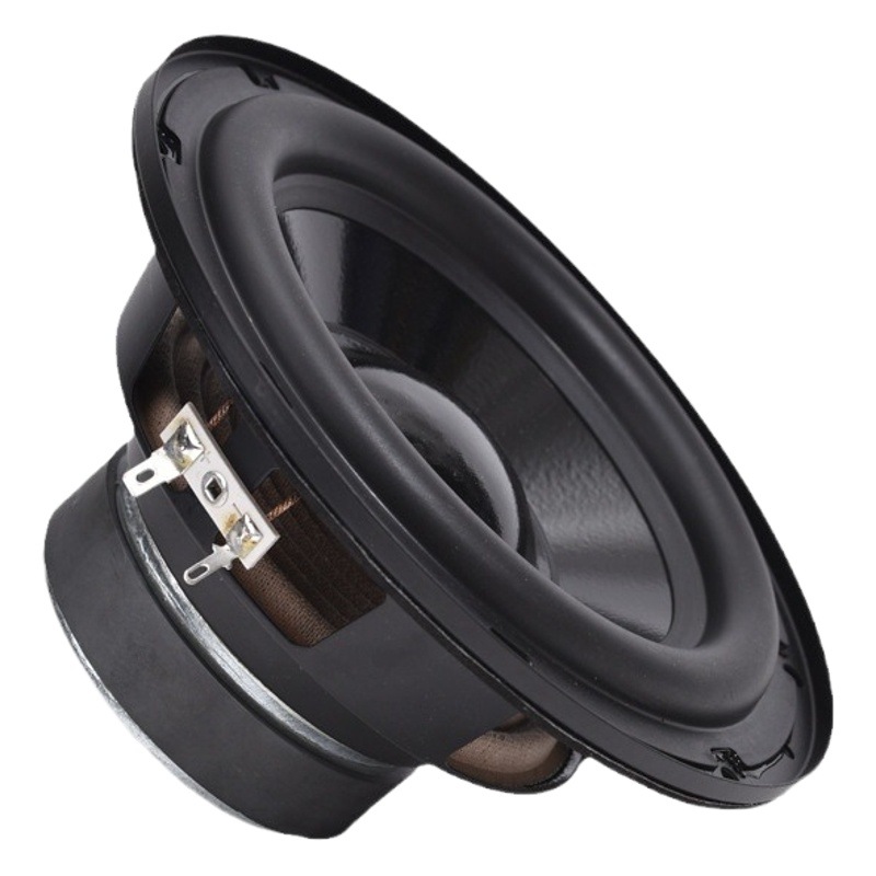 Fabricante de altavoces subwoofer magnéticos externos impermeables IPX5 con borde de goma de papel, soporte plegable positivo redondo de 6.5 pulgadas, 4Ω, 40W.