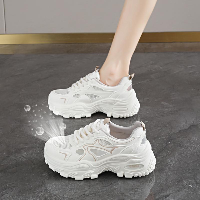 Dad shoes, women's shoes, new autumn collection, breathable mesh sneakers, fashionable and versatile, thick-soled, height-increasing, casual sports shoes for women Dad shoes, women's shoes, new autumn collection, breathable mesh sneakers, fashionable and versatile, thick-soled, height-increasing, casual sports shoes for women