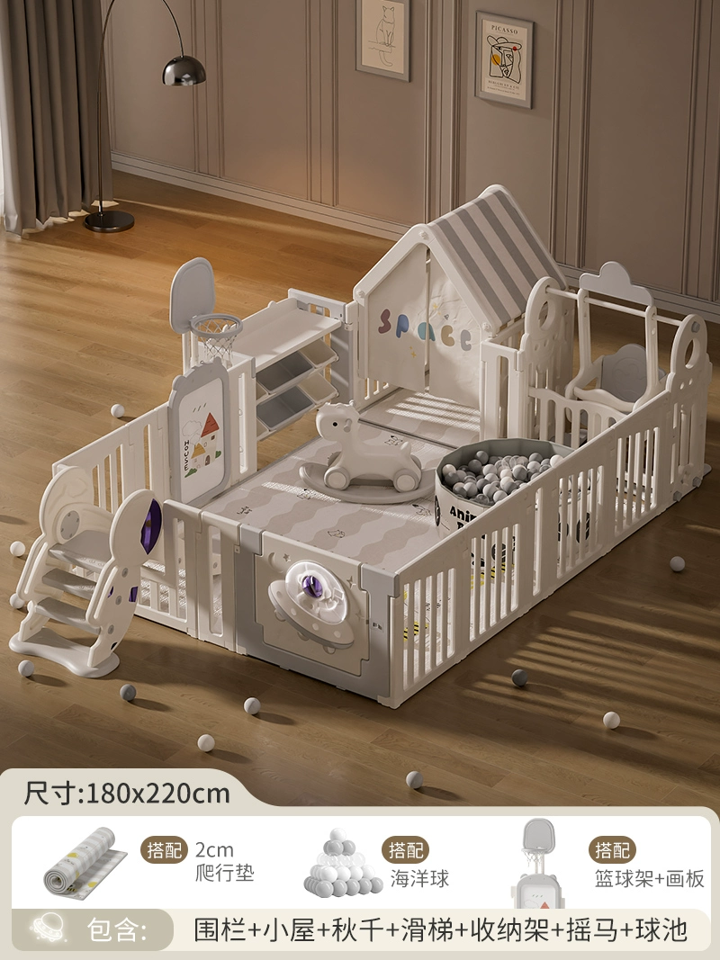 Children's fence for crawling, game mat