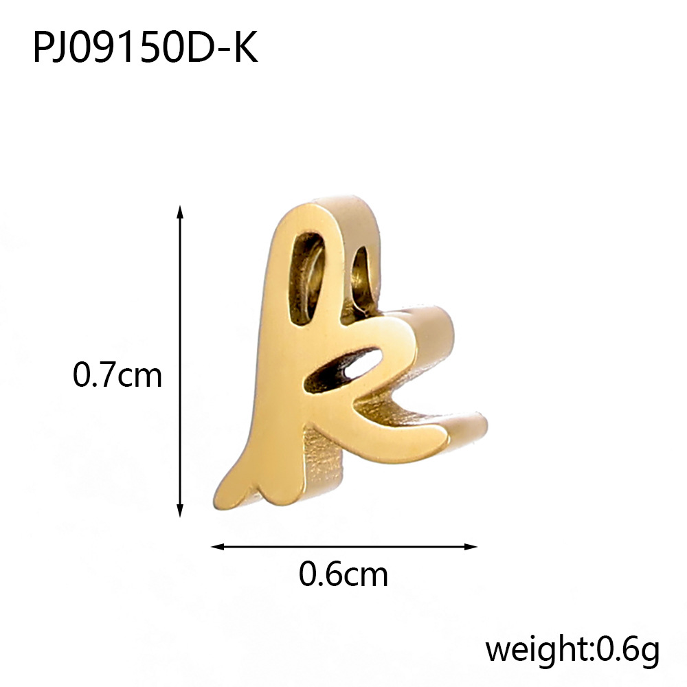 2g Weight Pendant, Chain Jewelry Making Type DIY Ornament Accessories Classification 1 Piece, 1 Set Quantity 304 Stainless Steel Material Letter Pattern All Seasons Season Polished Finish Plating Design Simple Style, Classic Style Style 1 Piece 1 Set 304 Stainless Steel Letter Polished Pendant Chain DIY Ornament Accessories 7