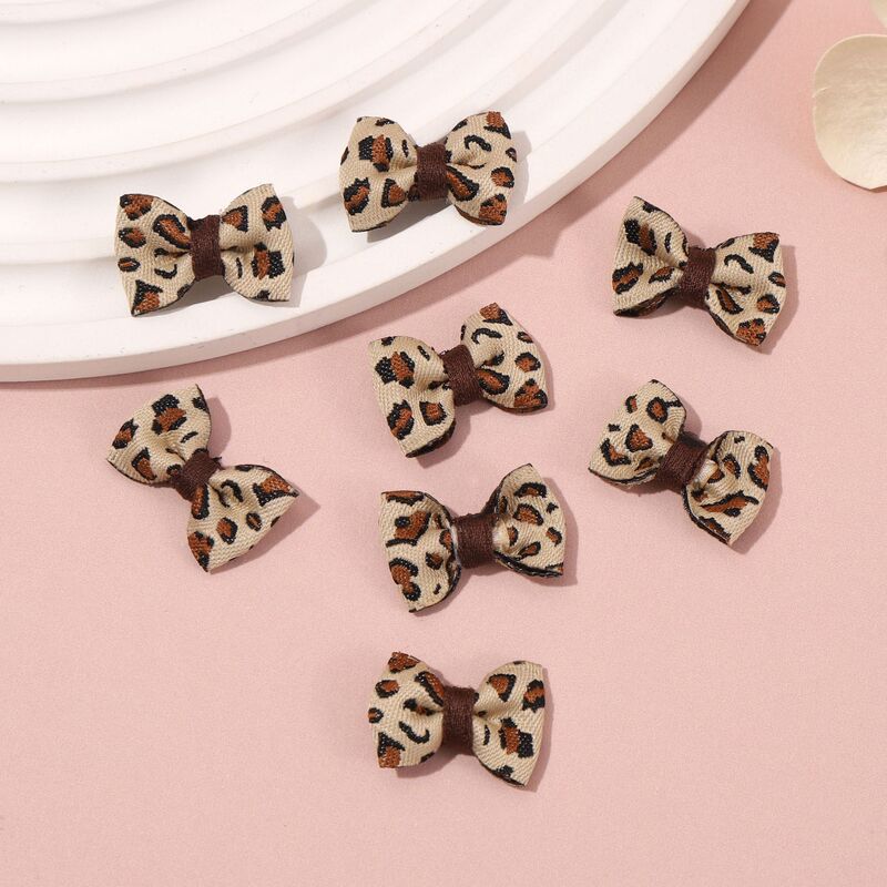 Leopard Print Mini Handmade Bow DIY Hair Accessories Clothing Decoration Fabric Bow Tie Shoe Hat Bag Decoration Bow Leopard Print Mini Handmade Bow DIY Hair Accessories Clothing Decoration Fabric Bow Tie Shoe Hat Bag Decoration Bow