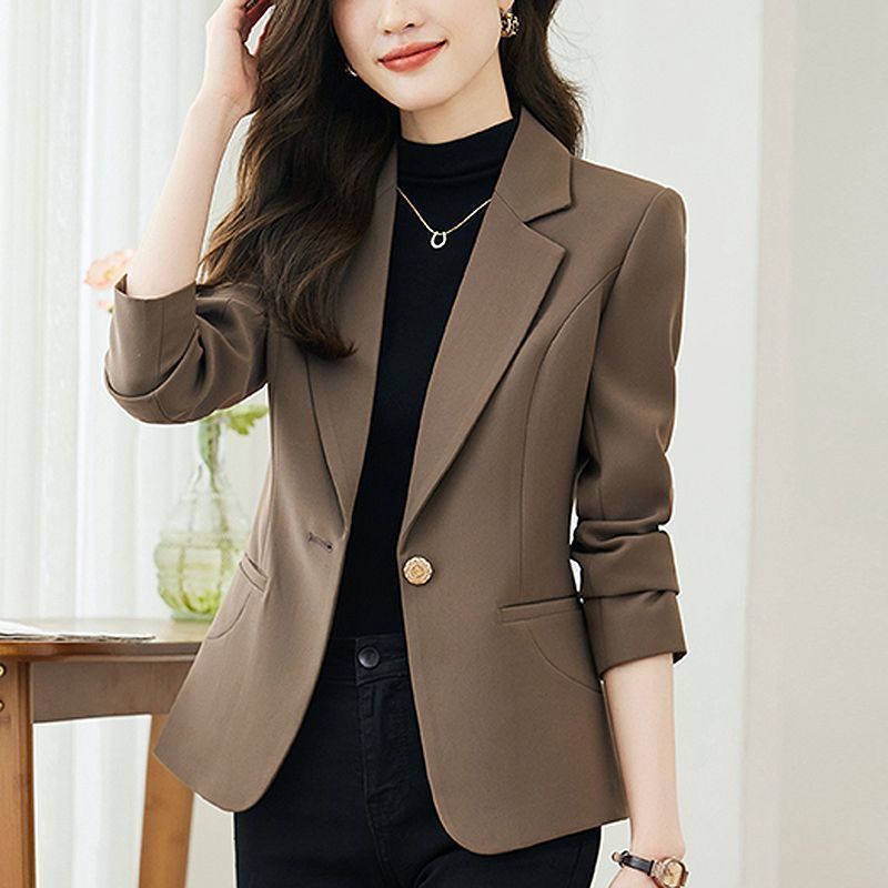 洋气西装外套女2025新款秋季气质上衣高级感修身显瘦休闲小西服|undefined