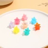 New candy -colored children's hair clamp jelly colorful stars hair clip cute girl broken hair small claw hair decoration