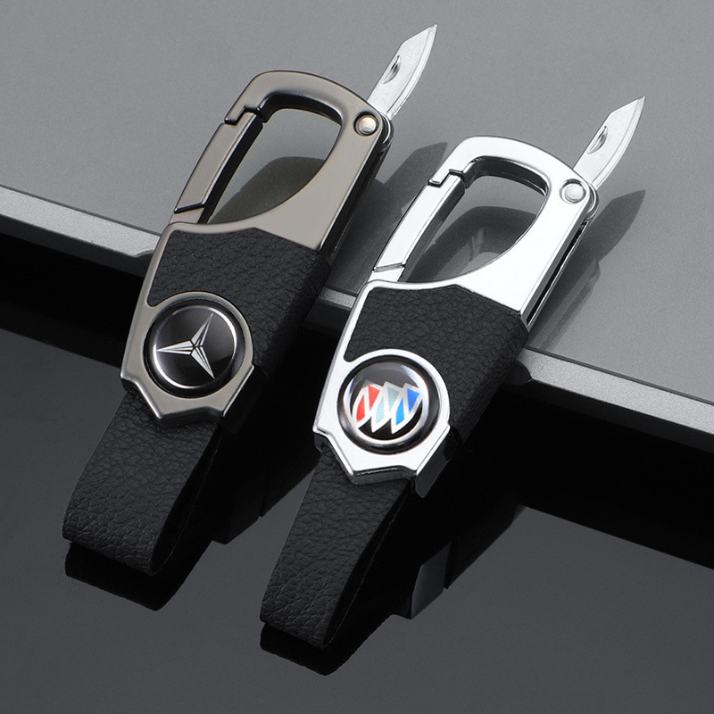 High-End Men's Car Keychain Double Belt Thickened Wear-Resistant Anti-Scratch Car Key Exquisite Leather Buckle Key Chain Pendant High-End Men's Car Keychain Double Belt Thickened Wear-Resistant Anti-Scratch Car Key Exquisite Leather Buckle Key Chain Pendant