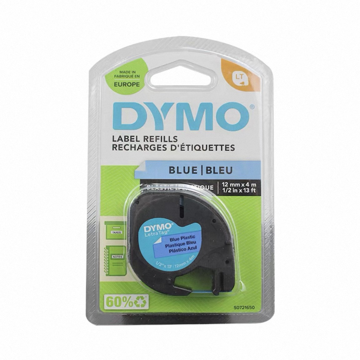 Impresora DYMO LT-100H Papel de etiquetas 91201 / 91221 Cintas de tinta LetraTag fácil de pegar 12mm image 11