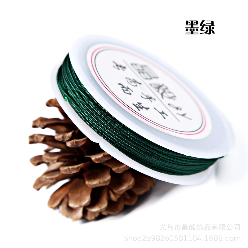 Fábrica directa 1mmA hilo Jade hilo DIY accesorios de joyería hechos a mano hilo trenzado hilo torcedura borla alambre lote