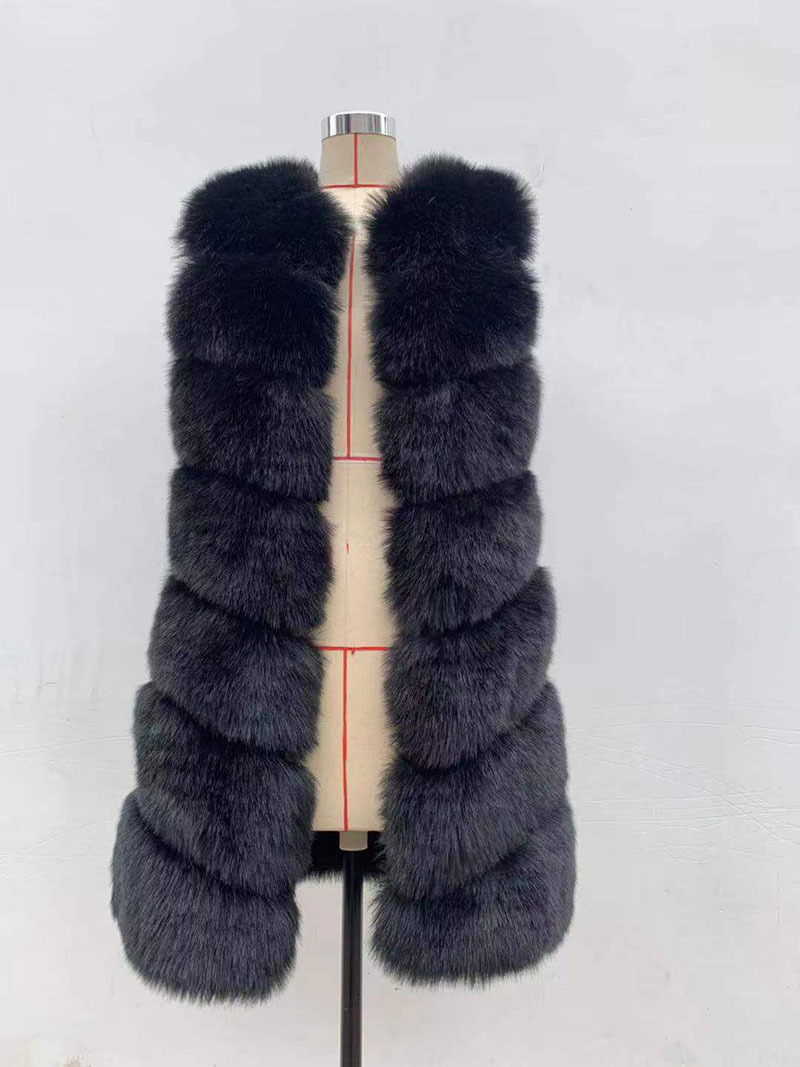 Damen Kunstfellweste Ärmellose Weste Für Herbst Und Winter_voghion.com